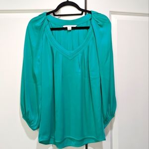 DVF Silk Blouson Top Size 8